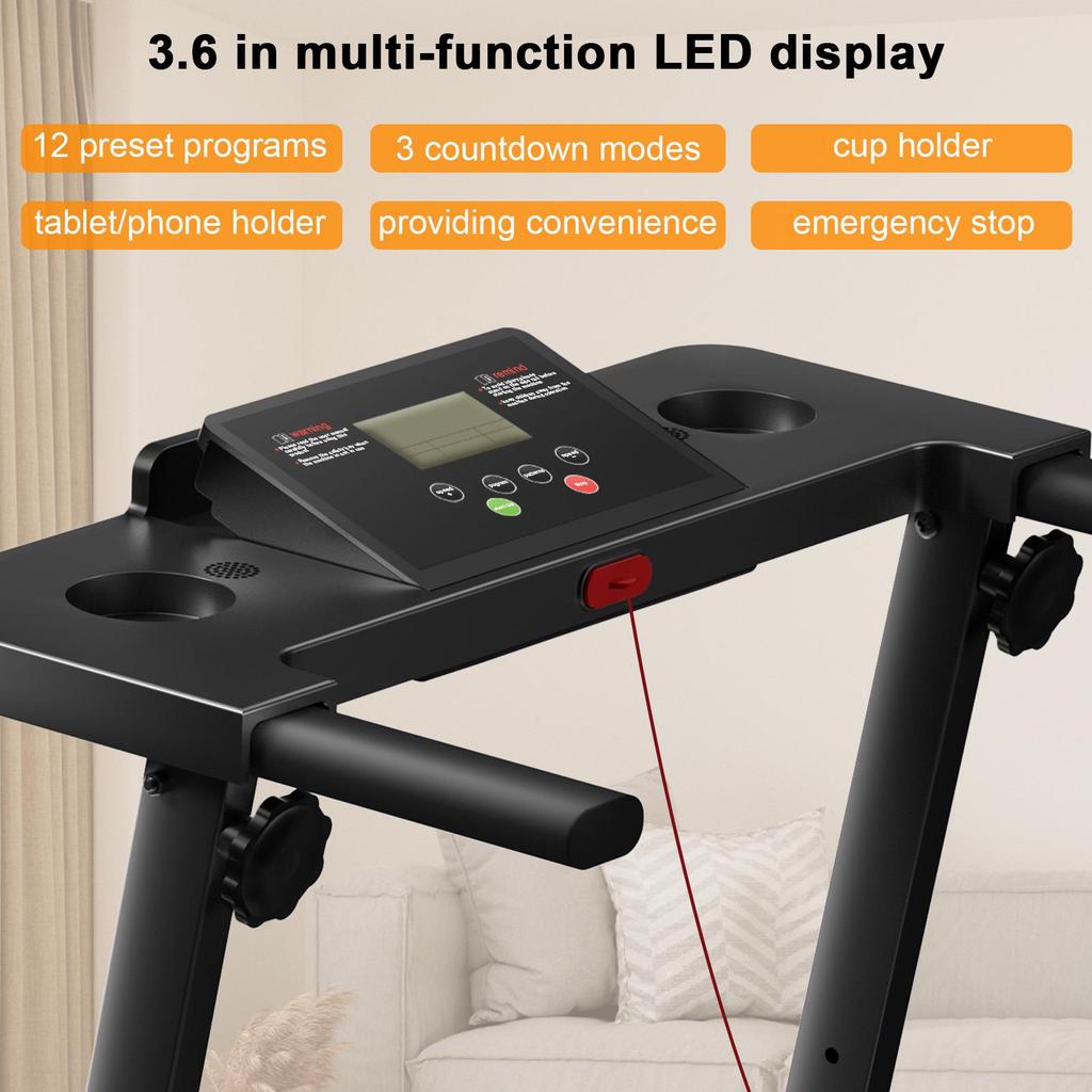 Yida Kang Foldable Indoor Walking Treadmill - Compact Home Fitness Equipment