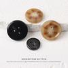 5pcs Resin Imitation Horn Pattern Button Coat Trench Coat Suit Buttons Sweater Jacket Three-Hole Decorative Buttons