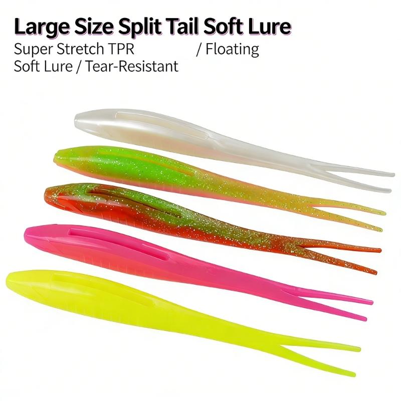 3Pcs Fork Tail Swimbaits Floating Fishing Lure Soft Artificial Baits Fishing Accessories Easy to Use
