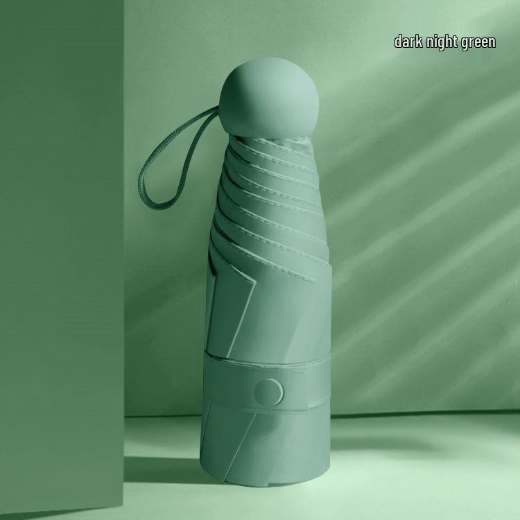 Ultra Durable UV Protection Auto Double-Fold Black Umbrella.