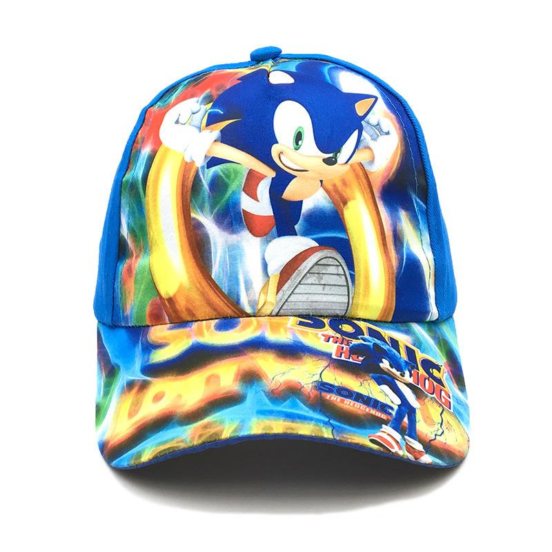 Miniso Sonic The Hedgehog Cartoon Character Hat Children's Boys' and Girls' Baseball Cap Beak Hat