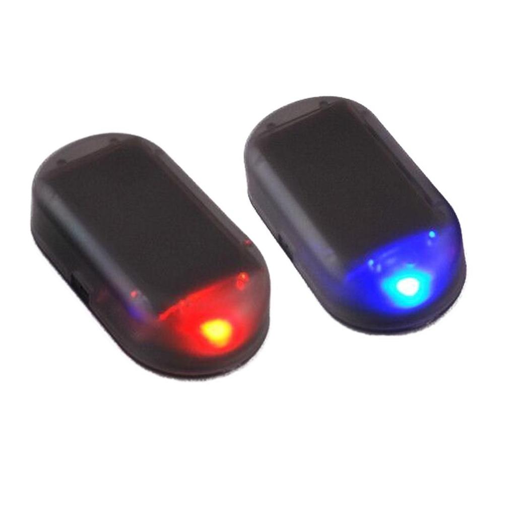 Universal Car Led Light Security System Warning Theft Flash Blinking Fake Solar Alarm