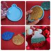 Resin Silicone Circle Keychain Molds Christmas Ornament Molds for Jewelry Making