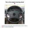 For BMW 3 5 Series E36 E46 E39 1995-2003 X3 E83 X5 E53 2000 2001-2006 Car Accessories Interior Steering Wheel Cover Leather Trim