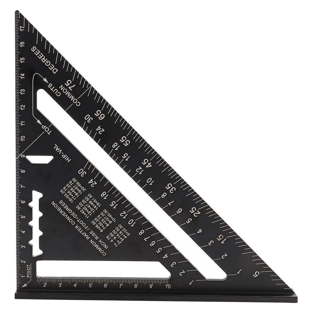 Protractor d'angle pour toiture 7 pouces Alliage d'aluminium Oxydation noire  (  )