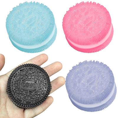 5pcs Oreo Biscuit Squishy Fidget Toy Oreo Biscuit Stress Ball Squeezing Relief Toy Oreo Biscuit Fidget Sensory Decompression Toy
