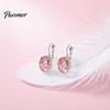 Small Face Effect Earrings 1 Pair Cubic Zirconia Drop Dangle for Women, Faux Modern Minimalist Jewelry Girls Crystal Hoop Levelback Earrings, Sparkly