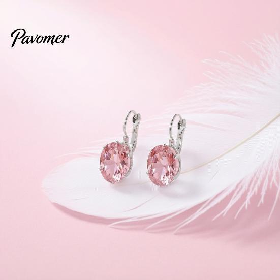 Small Face Effect Earrings 1 Pair Cubic Zirconia Drop Dangle for Women, Faux Modern Minimalist Jewelry Girls Crystal Hoop Levelback Earrings, Sparkly