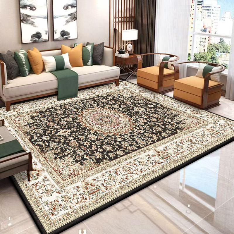 Non-slip Large Living Room Rug Persian Style Home Carpet Soft Bedroom Decoration Carpets Easy Clean Entrance Door Mat Washable