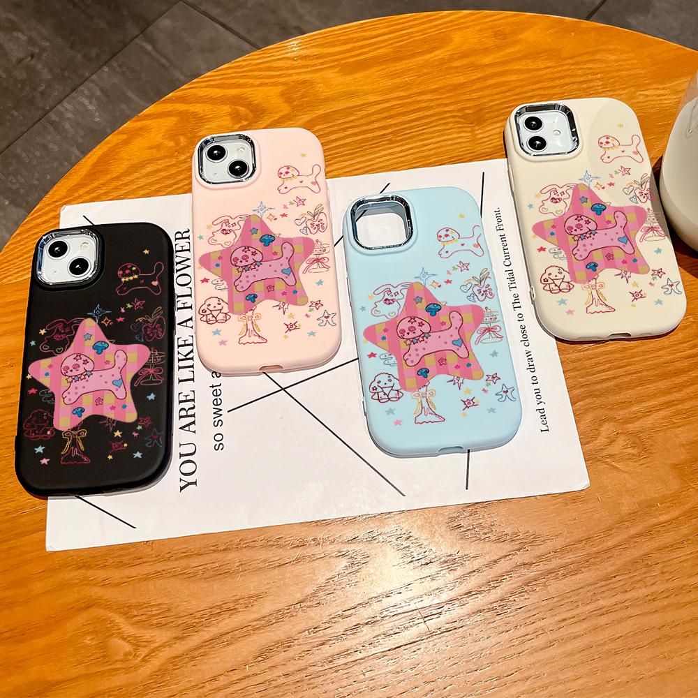Cartoon Puppy Liquid Silicone Phone Case for Samsung Galaxy S24 S23 S20 FE Plus Ultra Note 20 10 A51 A52 A54 A73 Shockproof Soft Cover Casing