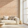 3D Slat Wall Panels 12-Pack 19.7x19.7'' PVC 32 Sq.Ft Coverage Light Wood