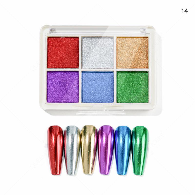 Aurora Silver Chameleon Mirror Eyeshadow Glitter Powder
