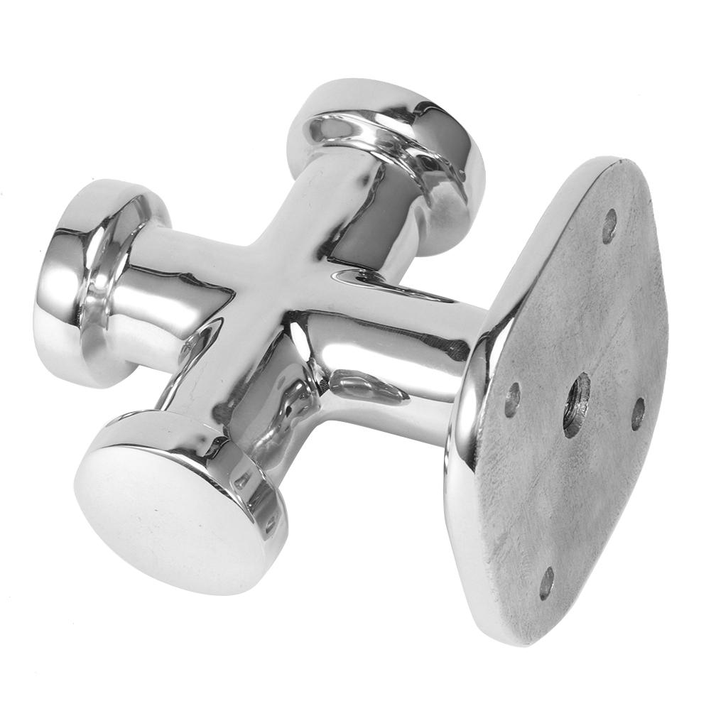 Bita de amarre marina simple cruzada Acero inoxidable 316 62x63x83mm Herraje de cubierta para barco
