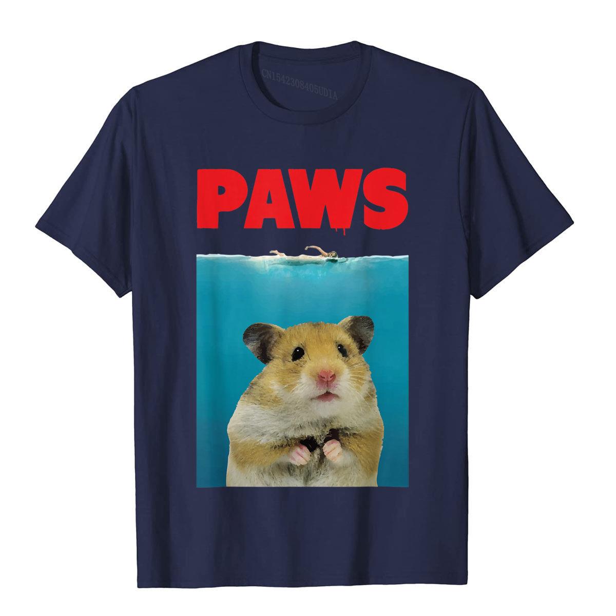 Paws Hamster Funny TShirt Parody Hammy Lover Gifts Cotton Moto Biker Tees Fashion Youth T Shirt Summer S