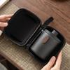 Reise Cerc Teegeschirr Qui Gästetasse Einfaches Outdoor-Teekochset Ein Topf Vier Tassen Matte Abdeckung Schale Japanische Teekanne