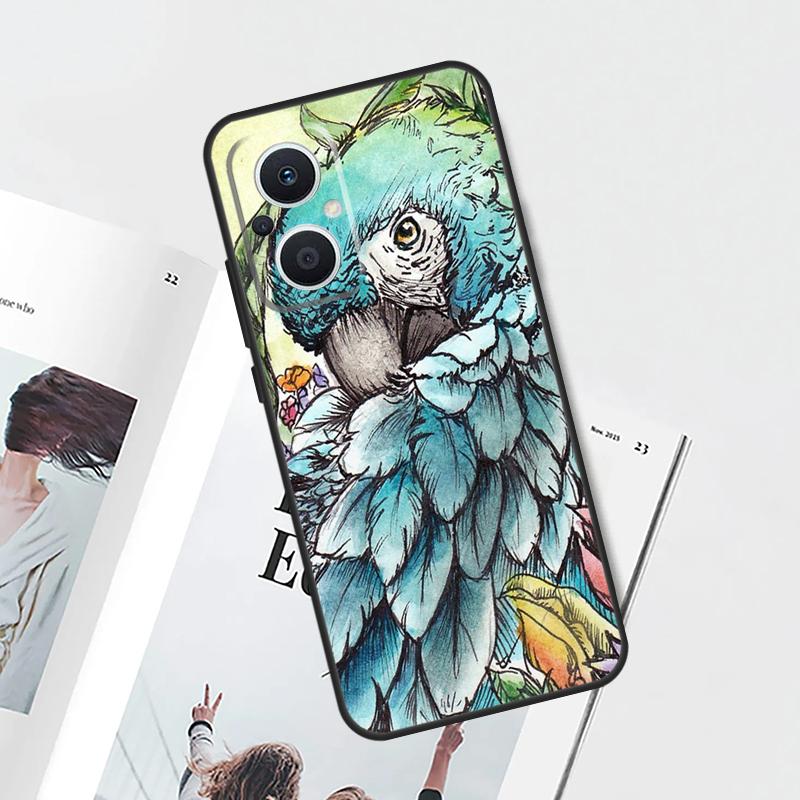 

Animal Parrot Bird Funda For OPPO Reno 10 Pro 8 4 5 6 7 Lite 8T 4Z 5Z OPPO Find X5 Pro X3 X2 Neo X6 Pro Case OPPO Reno5 Lite