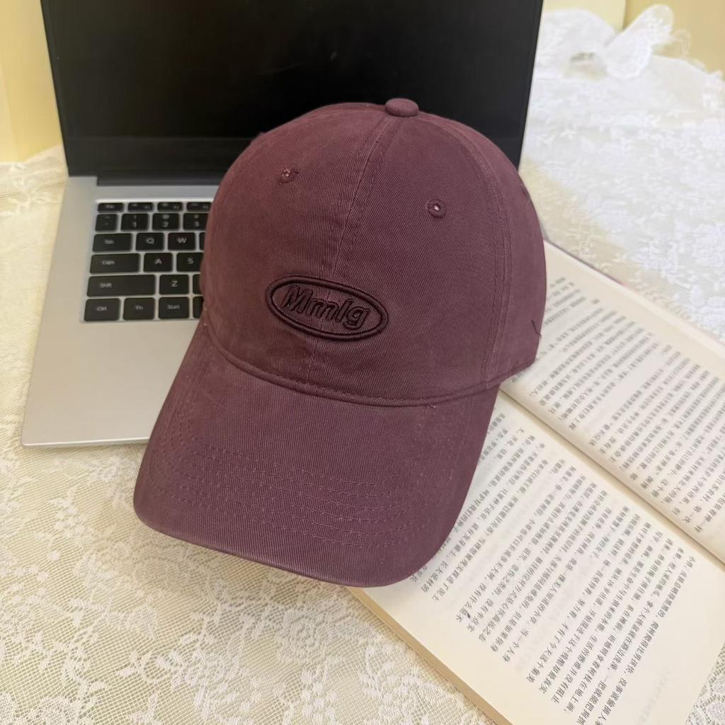 Fashion Hat Korean version of letter embroidery new ins baseball cap children curved brim cap big head circumference showing small face fashion