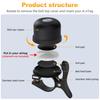 Fonken Classic Bike Bell for Airtag Bell Case Waterproof Bike Mount Bicycle Bell for Air Tag GPS Tracker Bike Accessories
