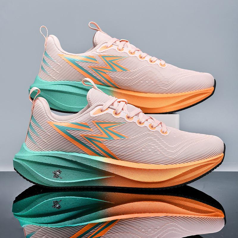 2025 New Running Shoes Female Youth Students Sports Actual Combat Training Sports Shoes Casual Mesh Soft Sole Men