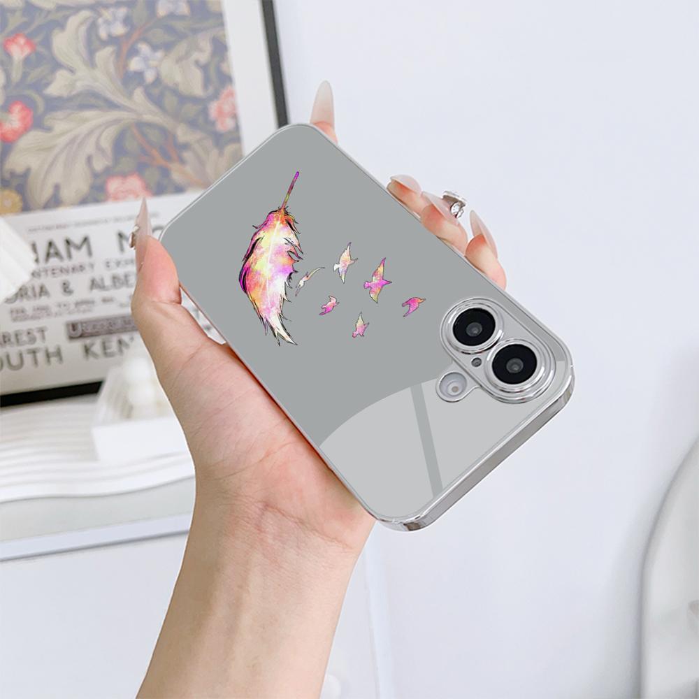 N142 Butterfly Phone Case for iPhone 16 15 11 Pro Max Samsung S24 S23 Ultra A54 A35 A52 Xiaomi Redmi Note 13 12 Pro Plated Frame Tempered Glass Cover