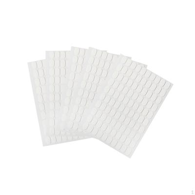 5 folhas de fita adesiva dupla face/transparente/adesivos de unha com cola lateral para prática de arte