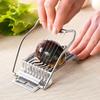 Kitchen Vegetables Fruit Egg Slicer Section Cutter Stainless Steel Mushroom Tomato Cutter Kitchen Machine Cutter Section Chopper 2