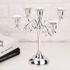 3/5 Arms Candle Holder Electroplated Candelabrum Wedding Decorations European Candlestick  Banquet