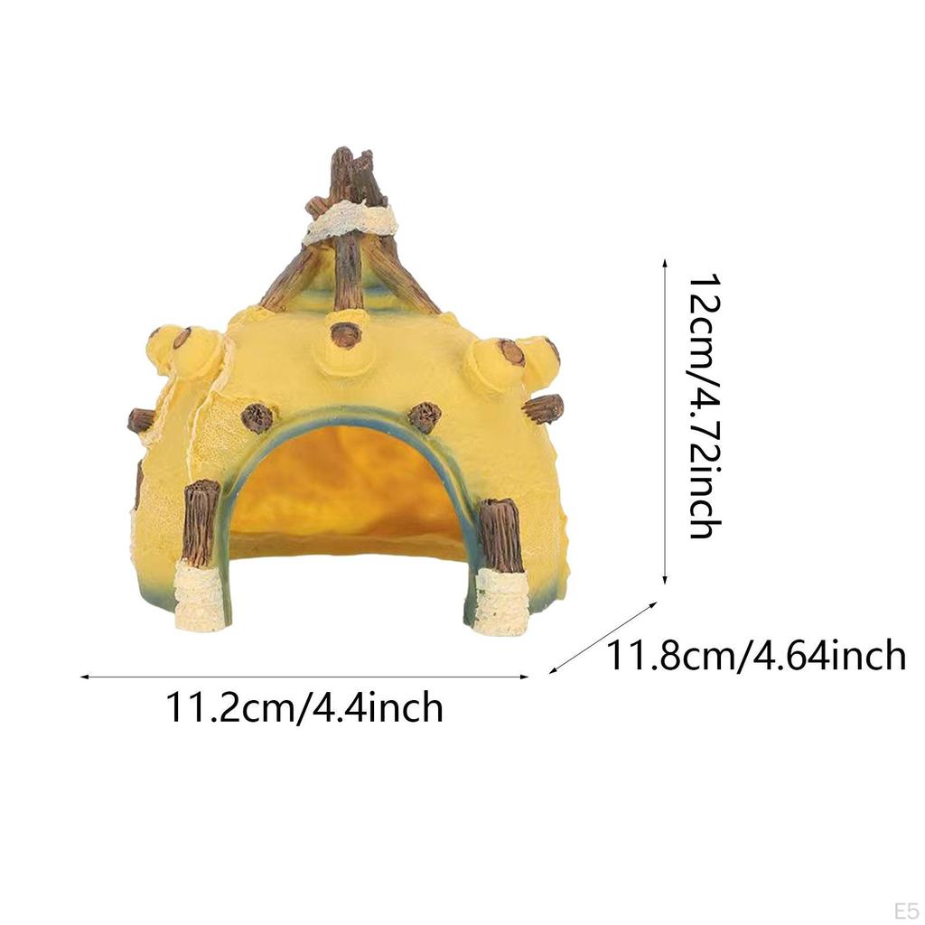 Fishbowl Tank Decor Hideaway Caves Accessories Versatile Solid Small-size Hideout Shelter for