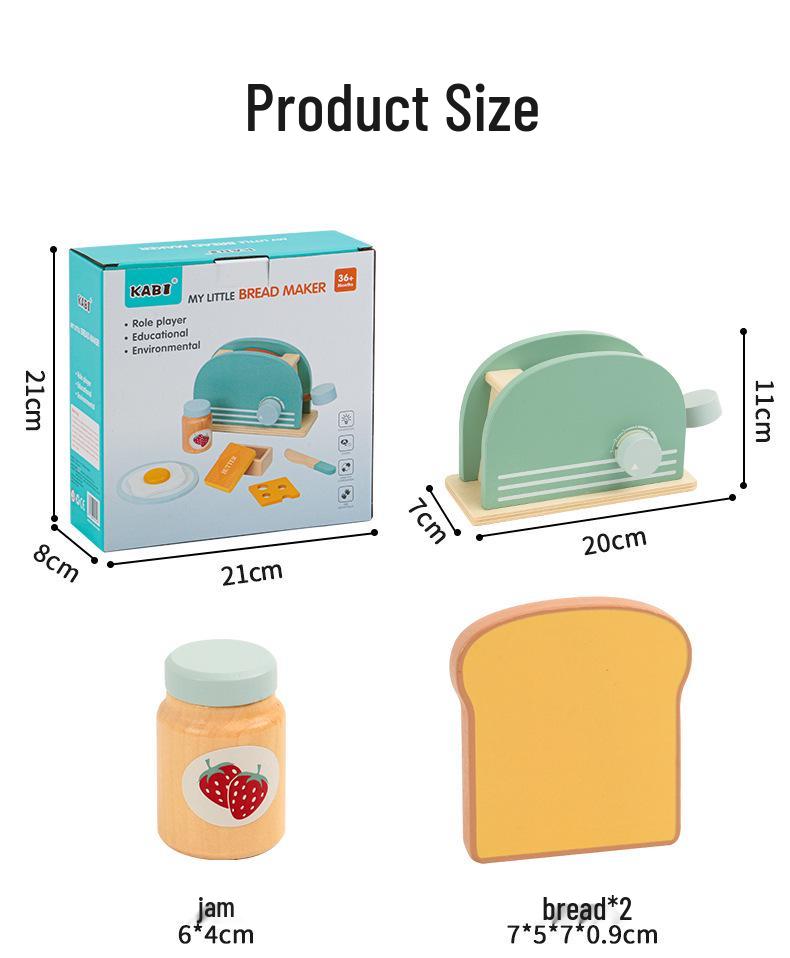 Kids' Wooden Coffee Maker & Mixer: Pretend Kitchen Playset for Early Learning & Role-Playing