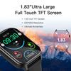 Smartwatch Calls 1.83'' Full Touch Screen Health Monitor 100+ Sport Modes Watch