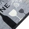 VidaXL Tapis de Cuisine Lavable Imprimé Wine, Paillasson Antidérapant, Tapis de Sol, Tapis devant Évier, Moderne, Gris 4005601