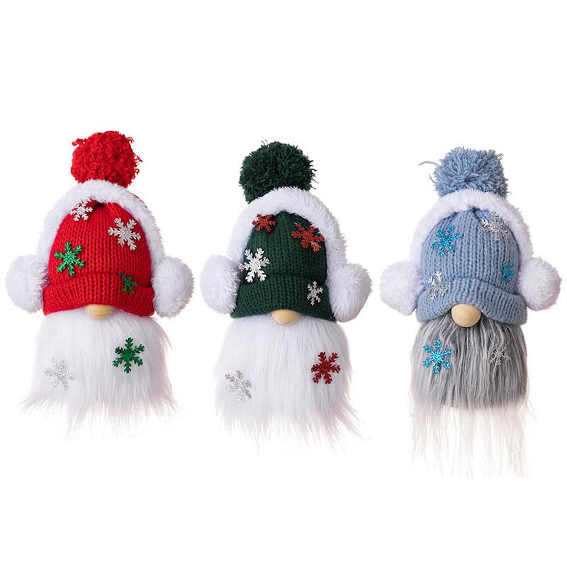 Gnome Christmas Unique Decoration With Vibrant Knitted Hat And Ear Muffs For Wonderland Winter
