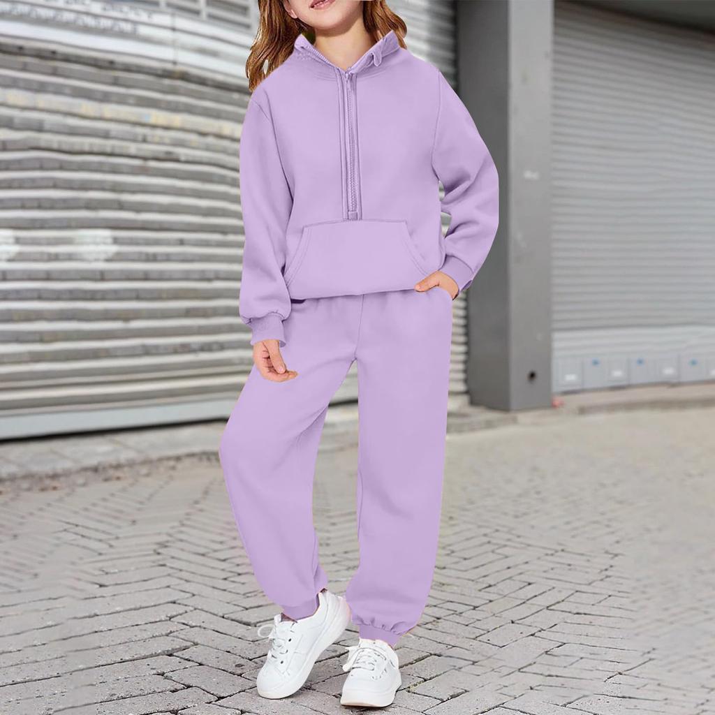 Kinder Kapuzenpullover und Jogginghosen Set für Kinder Teenager Sportbekleidung