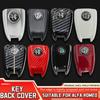 For Alfa Romeo 2026 Hot Sticker Car Key Cover Replacement Key Case for Alfa Romeo Stelvio Giulia Tonale Carbon Fiber Style