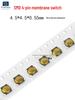 20-Pack Waterproof 4-Pin SMD Membrane Tactile Switch 4.5x4.5x0.55mm