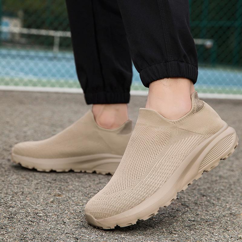 Large Size 47 Men's Shoes Summer New Men's Mesh Breathable One-pedal Lazy Shoes Foreign Trade Foot Casual Shoes