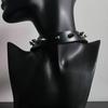 Koženkový Choker Náhrdelník Pro Ženy Muže Cool Punk Gotický Biker Límec S Cvočky Rockový Náhrdelník Rave Šperky