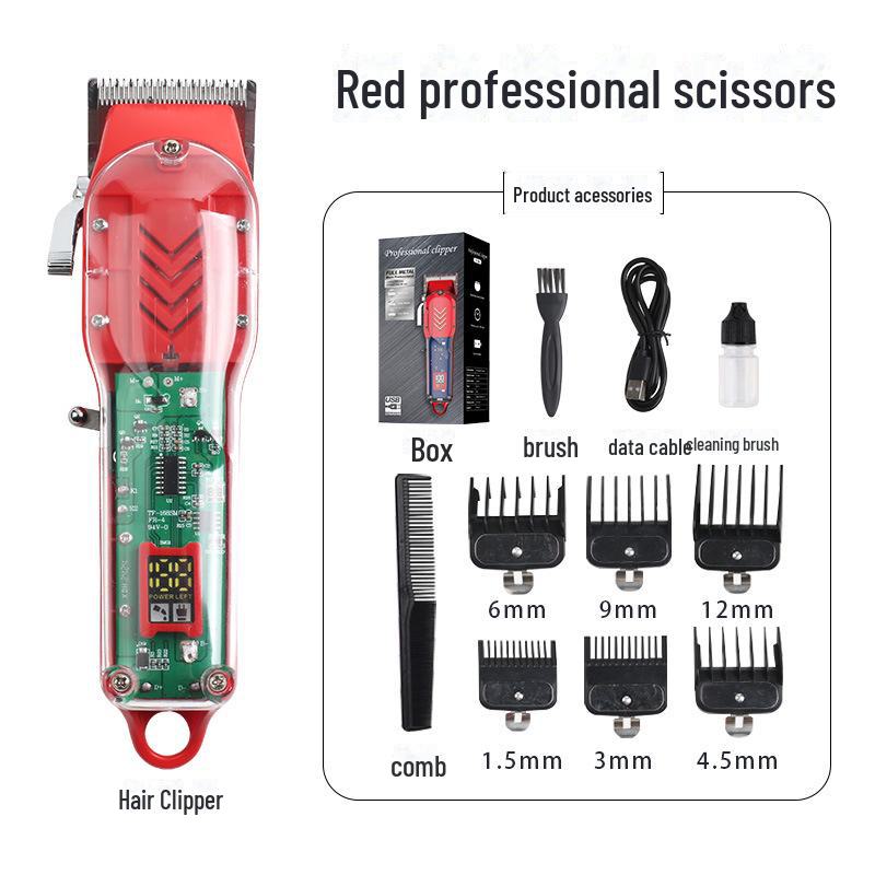 

Профессиональный электрический набор машинки для стрижки и триммера для стрижки и бритья TF-168 красный