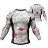 Kimono Rashguard Jiu Jitsu per Uomo T-shirt MMA Muay Thai BJJ Rash Guard Palestra Boxe Maglie Sportive Compressione Magliette per Palestra