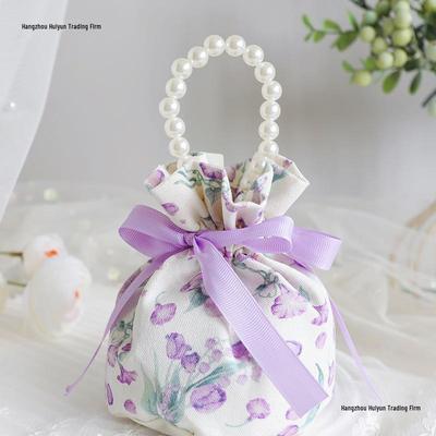 Wedding Candy Bag Souvenir Handbag - Fairy Style, Empty Cloth Bag with No-Fold Design for Return Gifts