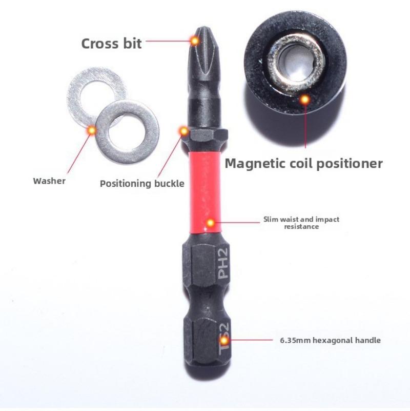 50mm Drywall Screw Bits Positioning Screwdriver Bits for Gypsum Board Plasterboard Locating Batch Head Drilling Tool