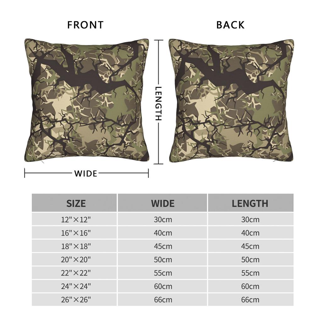 Real Tree Camouflage Camo Pillow Case Vintage Pillow Cover Soft Pillowcases For Couch Sofa Bedroom