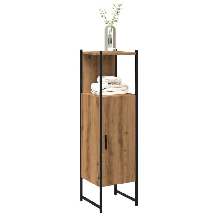 VidaXL Bathroom Cabinet Artisan Oak 33x33x120.5 Cm, Bathroom Storage Cabinet, Bathroom Cupboard 857707