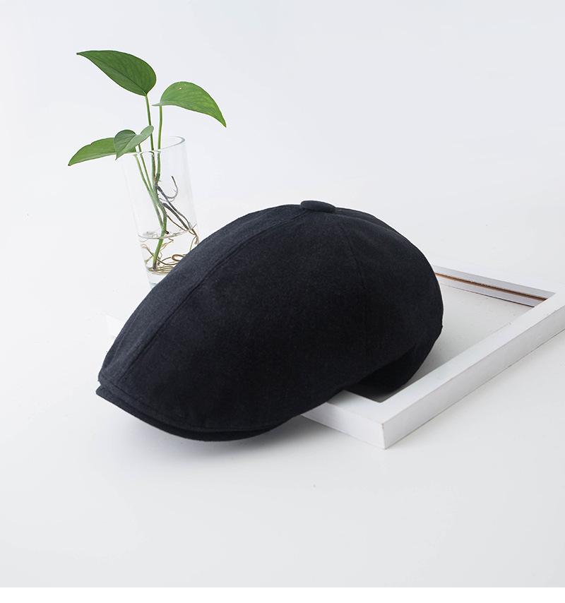 Korean Style Summer Linen Retro Beret for Women & Men - Versatile Thin Duckbill Hat, Trendy for Autumn & Winter