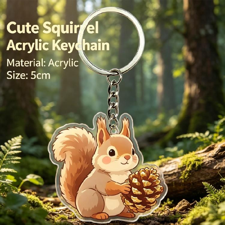 Porte-clés Acrylique Avec Motifs Mignons de Fleurs et de Chats Résistant aux Rayures Pour Bureaux et Usage Scolaire
