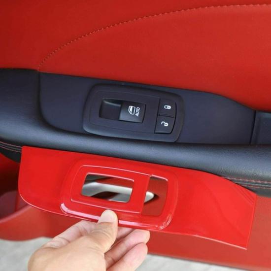 Window Lift Trim Switch Panel Accessories Full Cover for Dodge Challenger 2015+