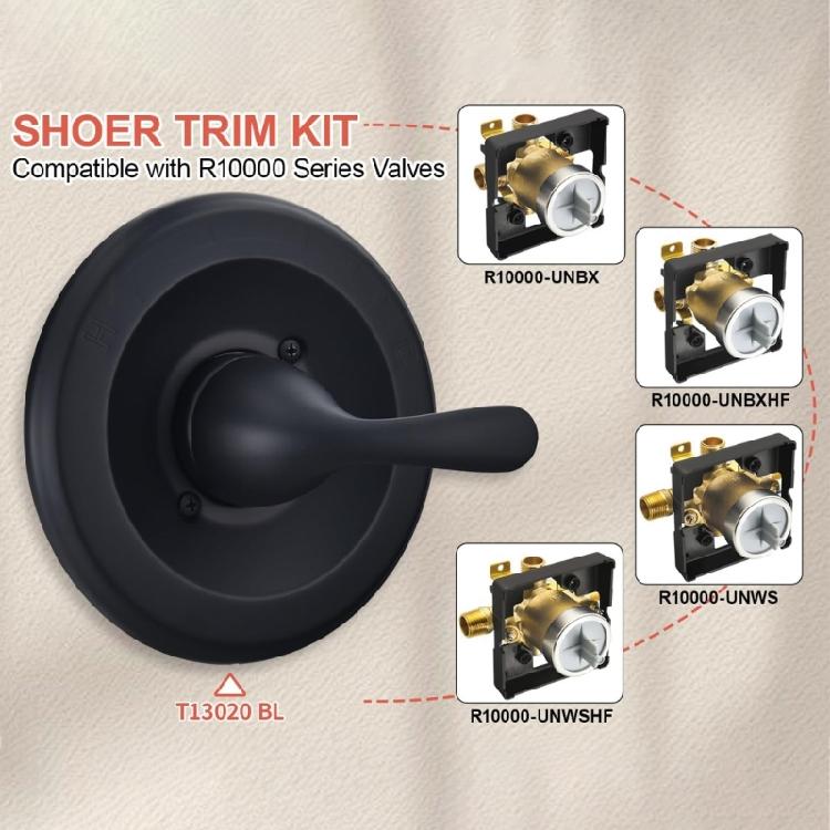 Recessed Shower Valves Trim Kits Easy Install Shower Valves Hardware Shower Switches Control Valves Tap Accessories