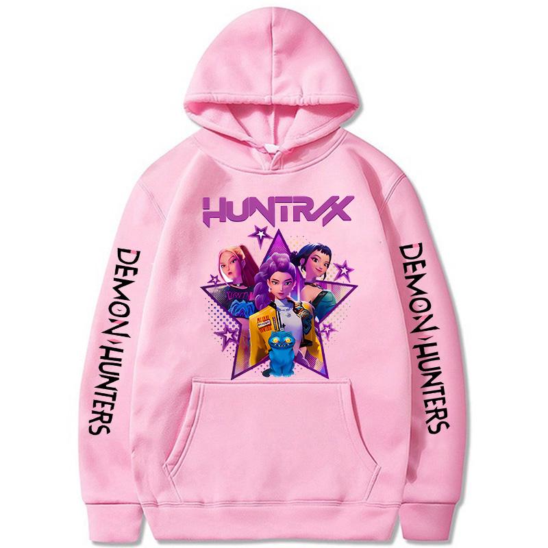 Kpoop Demon Hunters Hoodies Women Mange Vintage Hoody Clothes Y2k Hooded Streetwear Funny Movie Sweatshirts
