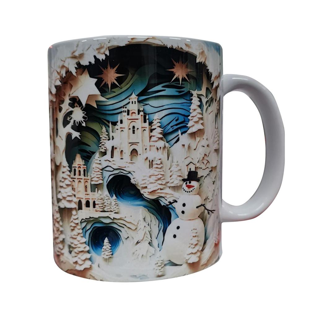 New Ceramic 3D Bookshelf Mug Mug Creative Space Design Multi-Use