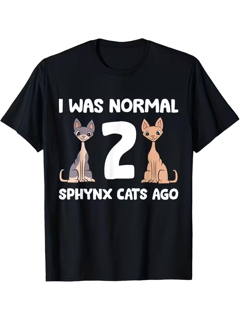 Sphynx T-Shirt - Funny Bald Cat Lover Shirt with Sphynx Cat S
